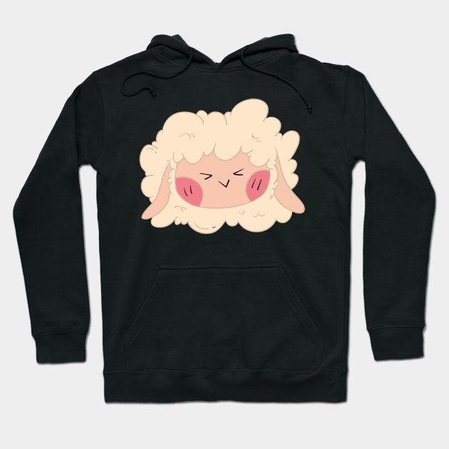 Cute Pink Sheep Lover Hoodie by Lapiiin's Cute Sticker